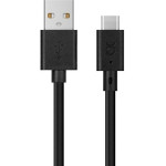 Xqisit cable Charge & Sync USB A -USB C3.0m black - (31298)