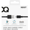 Xqisit cable Charge & Sync USB A -USB C3.0m black - (31298)