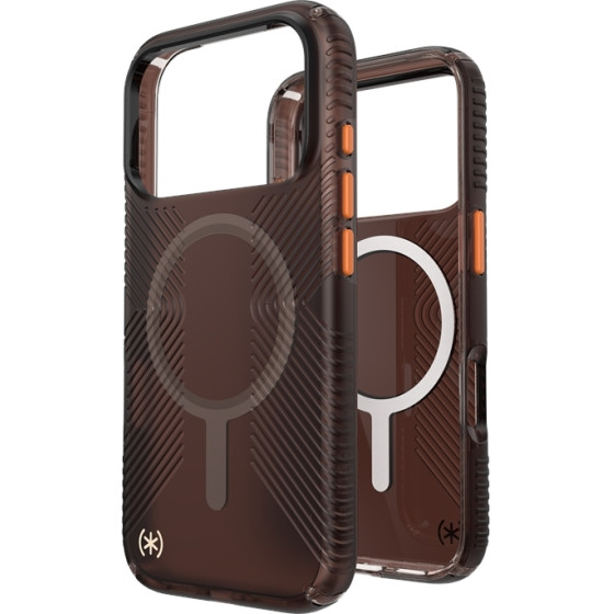Speck Presidio Lux Grip MagSafe - Case iPhone 17 Pro (Luxury Shade Matte / Orange) - (151004-3262)