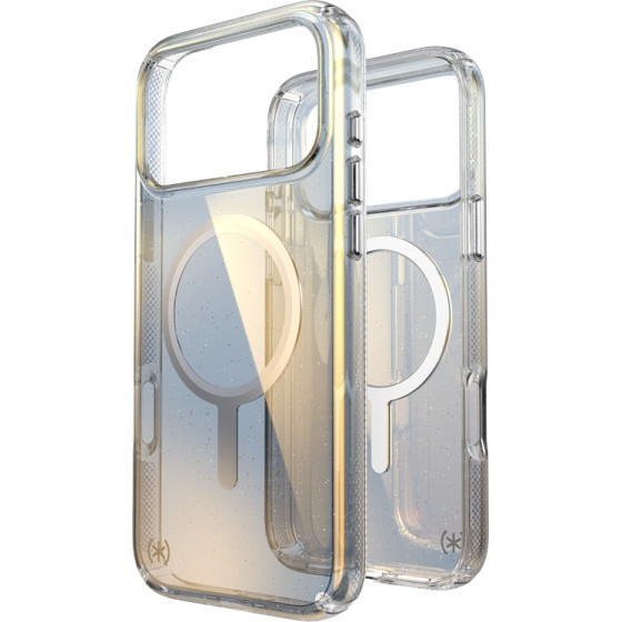 Speck Presidio Lux MagSafe - Case iPhone 17 Pro Max (Hyper Mirror Glitter / Silver Metallic) - (151027-3274)