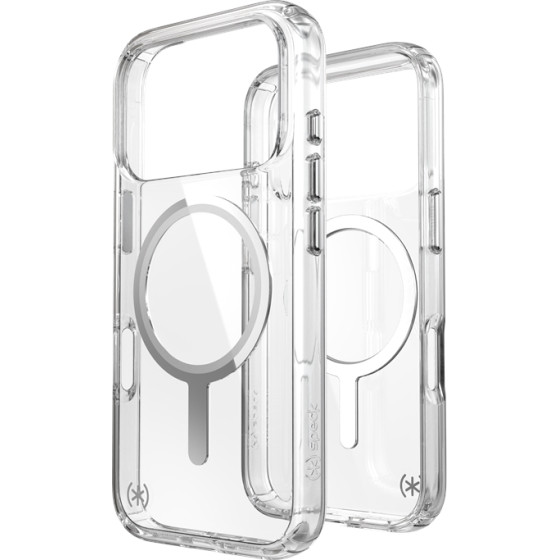 Speck Presidio Perfect Clear MagSafe - Case iPhone 17 Pro (Clear / Silver) - (150972-3240)