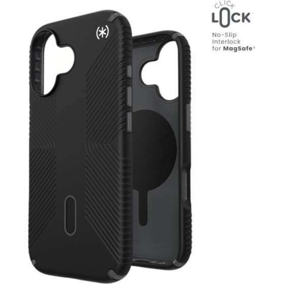 Speck Presidio2 Grip ClickLock & MagSafe - Case iPhone 17 (Black / Slate Grey / White) - (150959-D143)
