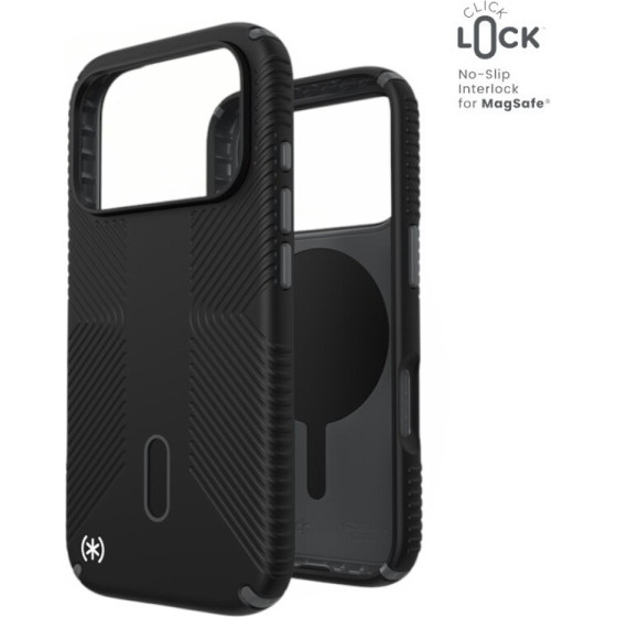 Speck Presidio2 Grip ClickLock & MagSafe - Case iPhone 17 Pro (Black / Slate Grey / White) - (150977-D143)