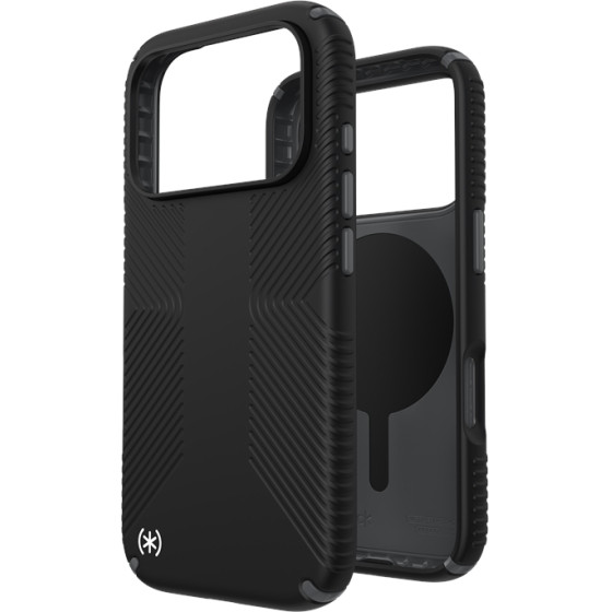 Speck Presidio2 Grip MagSafe - Case iPhone 17 Pro (Black / Slate Grey / White) - (150976-D143)