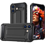 Hurtel Hybrid Armor case for iPhone 17 - black - (Hybrid Armor Black iPhone 17)