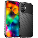 Hurtel Thunder Case for iPhone 17 - Black - (Thunder Case Black iPhone 17)
