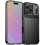 Hurtel Thunder Case for iPhone 17 Pro - Black - (Thunder Case Black iPhone 17 Pro)