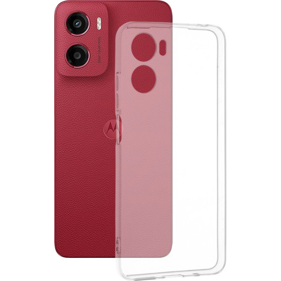 Techsuit - Clear Silicone - Motorola Moto G05 / E15 - Transparent