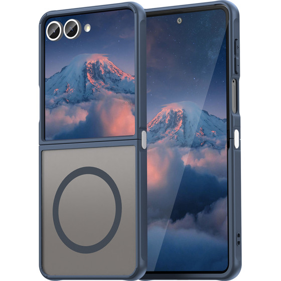 Techsuit - HaloFrost II MagSafe - Samsung Galaxy Z Flip7 - Navy Blue
