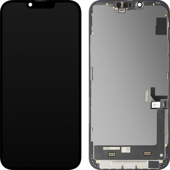 MP LCD Display Module for Apple iPhone 14 Plus, Soft OLED FHD Diagnostic Version, Aftermarket, Black