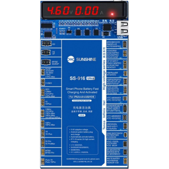 Sunshine Battery Activation Board SS-916 Ultra for Apple iPhone / Android Series