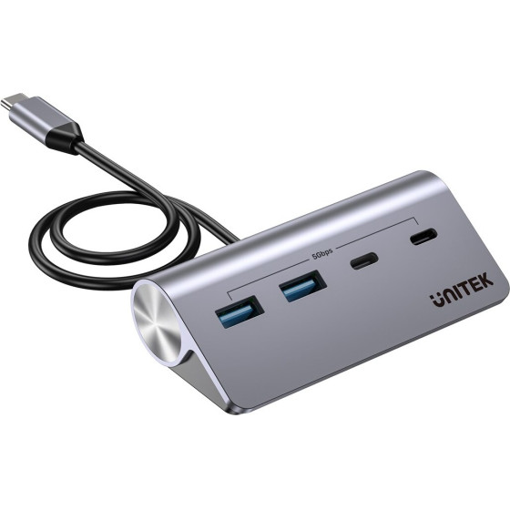 UNITEK Aluminium USB-C Hub 2X USB-A 2X USB-C 5GBps - (H1337AGY01)