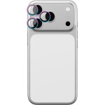 AmazingThing Lens Glass For Iphone 17 Pro / Pro Max With Rainbow Aluminum Frame - (IP17CAM3RGLA)