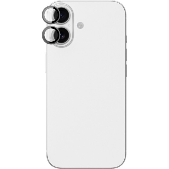 AmazingThing Lens Glass For Iphone 17 With Black Aluminum Frame - (IP176.3CAM2BKGLA)