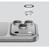 AmazingThing Sapphire Camera Glass For Iphone 17 Pro / Pro Max - With Black Frame - (IP17SCAM3TGLA)