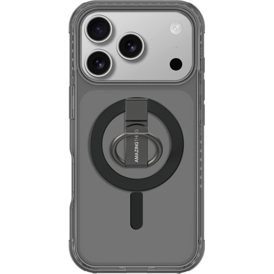 AmazingThing Titan Pro Grip Ring Set Case For Iphone 17 Pro Compatible With Magsafe - Black - (IP176.3PTRBK)