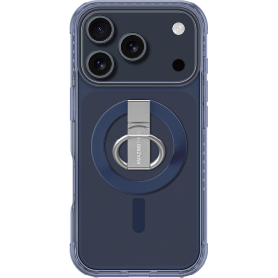 AmazingThing Titan Pro Grip Ring Set Case For Iphone 17 Pro Compatible With Magsafe - Blue - (IP176.3PTRBU)