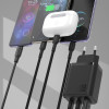 Dudao A29 65W Gan Wall Charger 2 x USB-C + 1 x USB-A - Black - (A29-black)