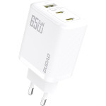 Dudao A29 65W Gan Wall Charger 2 x USB-C + 1 x USB-A - White - (A29-white)