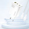 Dudao A29 65W Gan Wall Charger 2 x USB-C + 1 x USB-A - White - (A29-white)