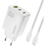 Dudao A29C 65W Gan Wall Charger + USB-C Cable - White - (A29C_White)