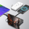Dudao K11 10000mAh Powerbank With Built-In Cables - White - (K11_White)