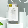 Dudao K11 10000mAh Powerbank With Built-In Cables - White - (K11_White)