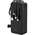 Dudao K11 Max 30000mAh Powerbank With Built-In Cables - Black - (K11MAX_Black)