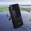 Dudao K11 Pro 20000mAh Powerbank With Built-In Cables - Black - (K11PRO_Black)