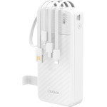 Dudao K11 Pro 20000mAh Powerbank With Built-In Cables - White - (K11PRO_White)