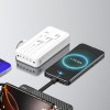 Dudao K11 Pro 20000mAh Powerbank With Built-In Cables - White - (K11PRO_White)