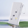 Dudao K11 Pro 20000mAh Powerbank With Built-In Cables - White - (K11PRO_White)