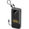 Dudao K13PRo 20000mAh Powerbank With Built-In Cable - Black - (K13Pro-Black)