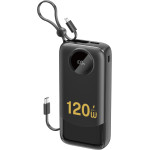Dudao K13PRo 20000mAh Powerbank With Built-In Cable - Black - (K13Pro-Black)