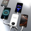 Dudao K13PRo 20000mAh Powerbank With Built-In Cable - White - (K13Pro-White)