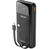 Dudao K15PRo Power Bank 20000mAh 22.5W Pd USB-C / USB-A / Built-In Lightning And USB-C Cables - Black K15PRo black