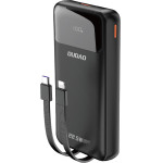 Dudao K15PRo Power Bank 20000mAh 22.5W Pd USB-C / USB-A / Built-In Lightning And USB-C Cables - Black K15PRo black
