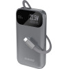 Dudao K31 10000 Mah 22.5W Pd Powerbank With Built-In Cable - Gray - (K31_Metal Grey)