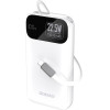 Dudao K31 10000 Mah 22.5W Pd Powerbank With Built-In Cable - White - (K31_White)