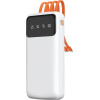 Dudao K6PRo Universal 10000mAh Power Bank With Usb Cable, Usb Type C, Lightning White 6977196682065 - (K6Pro-white)