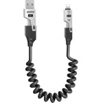 Dudao L20 Pro 4-in-1 USB-A / USB-C - Lightning / USB-C Cable - Black - (L20PRO)