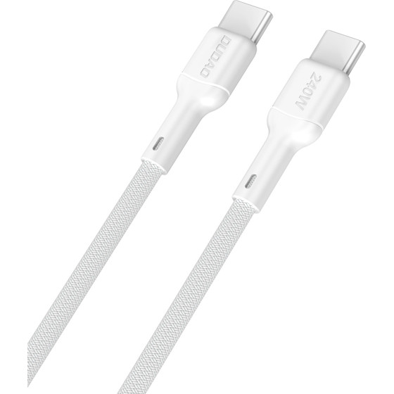 Dudao L9C Max 240W Pd USB-C - USB-C Cable 1.2m - White - (L9CMAX_White 1M)