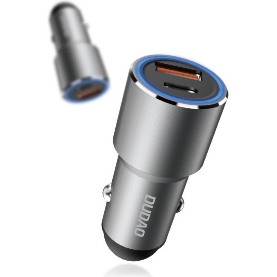 Dudao Usb / Usb Car Charger Type C Power Delivery Quick Charge 22.5 W Gray (R4PQ) 6976625335732 - (R4PQ-1)