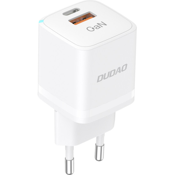 Dudao Wall Charger Gan 33W Pps Usb C/Usb A13PRo - White 6977196680979 - (A13PROEU)