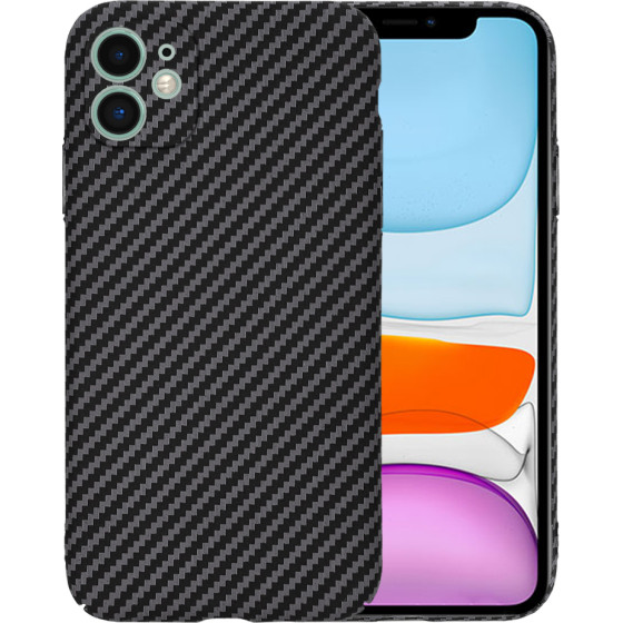 Techsuit - Carbonite Fibershell - Iphone 11 - Black