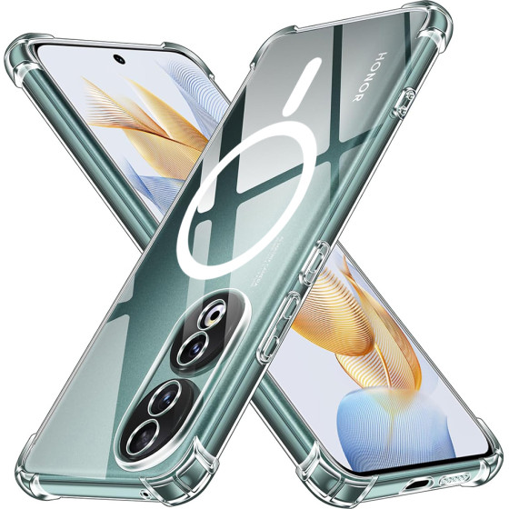 Techsuit - Shockproof Clear Silicone Magsafe - Iphone 17 Pro Max - Clear
