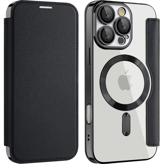 Techsuit - Smartmag Book Case - Iphone 17 Pro - Black