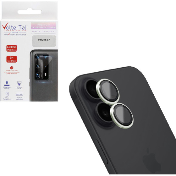 Volte-Tel Camera Glass Cover Iphone 17 6.3'' 9H 0.33MM Ar Premium Easy Application GREEN