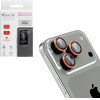 Volte-Tel Camera Glass Cover Iphone 17 Pro Max 6.9'' 9H 0.33MM Ar Premium Easy Application Titanium ORANGE