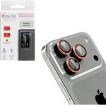 Volte-Tel Camera Glass Cover Iphone 17 Pro Max 6.9'' 9H 0.33MM Ar Premium Easy Application Titanium ORANGE